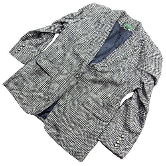 Lauren Ralph Lauren Blazer Women's 16 Gray Tweed Formal Office Carrier Jacket - Picture 2 of 8